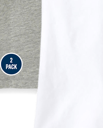 Camisola básica para niñas, paquete de 2