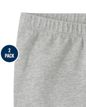 Girls Capri Leggings 2-Pack - Plus