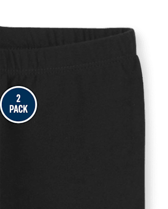 Girls Capri Leggings 2-Pack - Plus