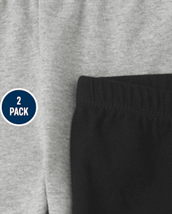 Girls Capri Leggings 2-Pack - Plus