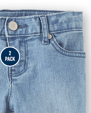 Lot de 2 jeans super skinny pour filles - Grande taille
