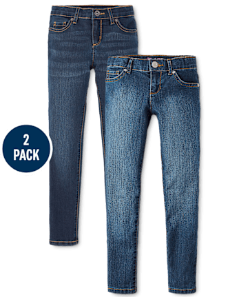 Lot de 2 jeans super skinny pour filles - Plus
