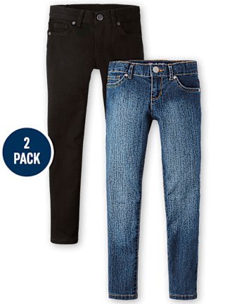 Girls Super Skinny Jeans 2-Pack - Plus