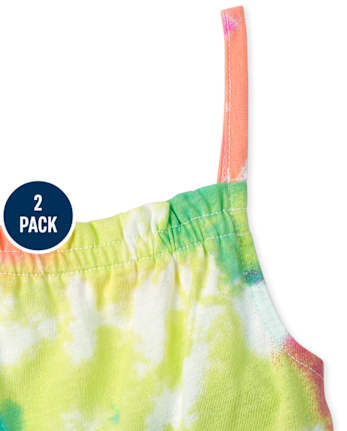 Toddler Girls Print Romper 2-Pack