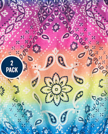 Toddler Girls Print Romper 2-Pack