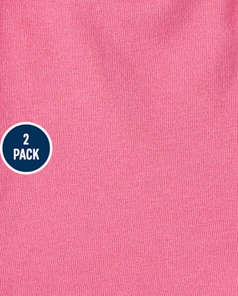 Pack de 2 pantalones cortos florales para niñas pequeñas