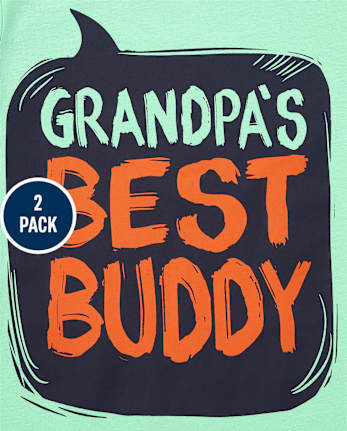 Baby And Toddler Boys Grandpa Graphic Tee 2-Pack