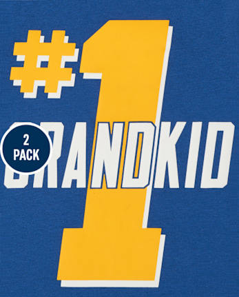 Baby And Toddler Boys Grandma Graphic Tee 2-Pack