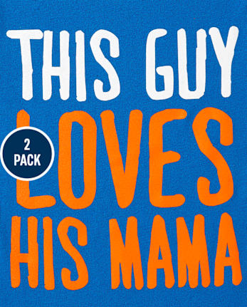 Baby And Toddler Boys Mom Graphic Tee 2-Pack