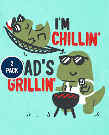 Baby And Toddler Boys Dad Graphic Tee 2-Pack