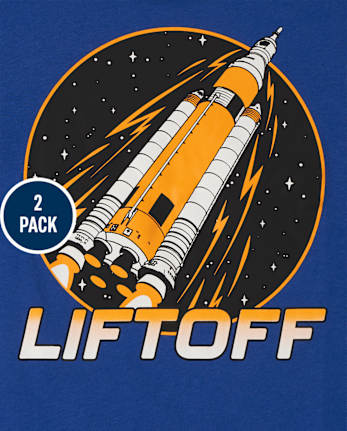 Boys Space Graphic Tee 2-Pack