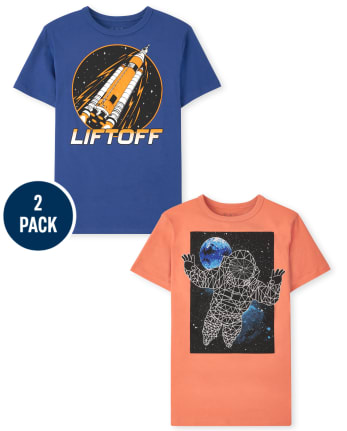Boys Space Graphic Tee 2-Pack