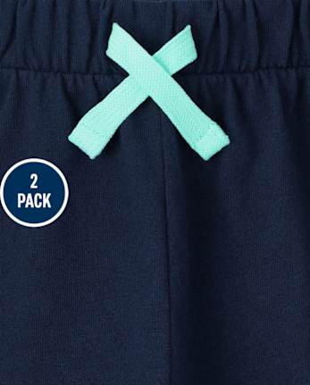 Lot de 2 shorts à rayures latérales pour tout-petit garçon