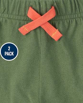 Shorts Jungle para niños pequeños, paquete de 2