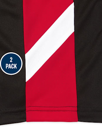 Boys Print Performance Basketball Shorts 2-Pack