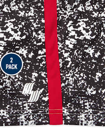 Boys Print Performance Basketball Shorts 2-Pack