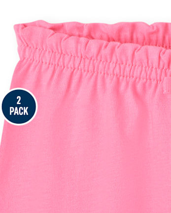 Lot de 2 shorts à fleurs pour bébé fille