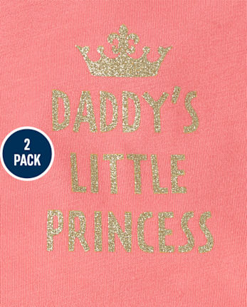 Baby Girls Princess Tutu Bodysuit 2-Pack