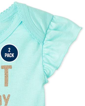 Baby Girls Princess Tutu Bodysuit 2-Pack