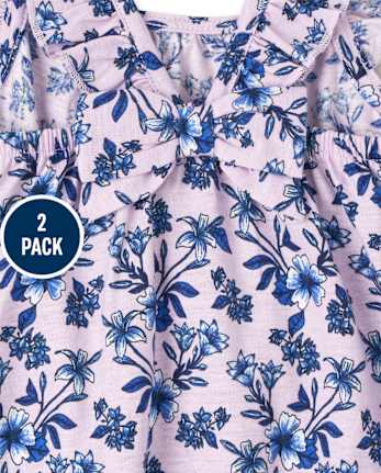 Baby Girls Floral Romper 2-Pack