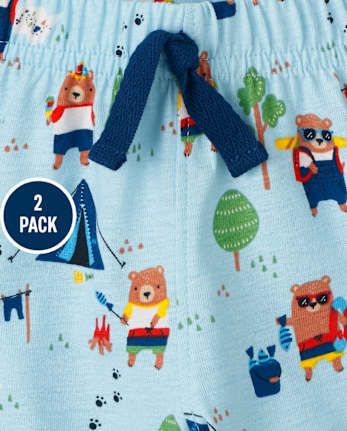 Pack de 2 pantalones cortos Camper para bebé niño