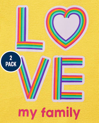 Lot de 2 pyjamas en coton ajustés Glow Love Popsicle pour bébé et toute-petite fille