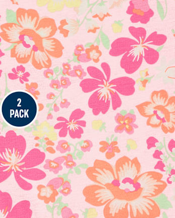 Girls Print Everyday Dress 2-Pack