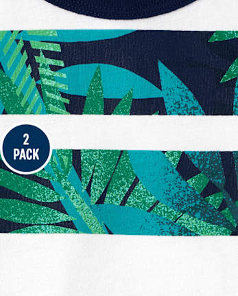 Pack de 2 camisetas sin mangas estampadas para niños