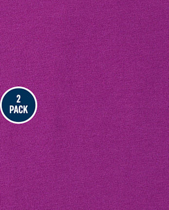 Lot de 2 débardeurs imprimés à dos smocké pour fille