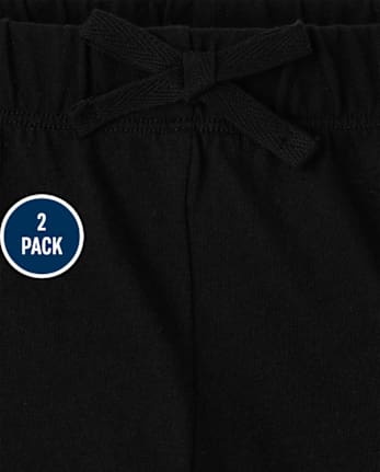 Girls Print Shorts 2-Pack