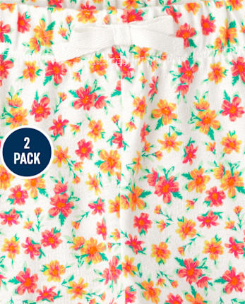 Lot de 2 shorts imprimés pour fille