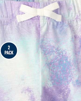 Lot de 2 shorts imprimés pour fille