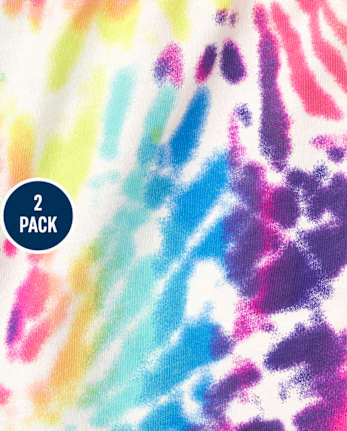 Pack de 2 pantalones cortos estampados para niñas