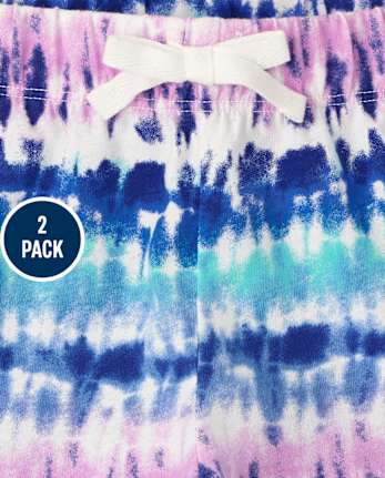 Girls Print Shorts 2-Pack