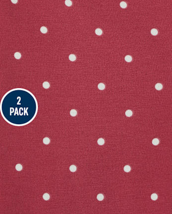 Paquete de 2 calzas de patchwork para niñas pequeñas