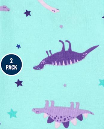 Toddler Girls Dino Star Leggings 2-Pack