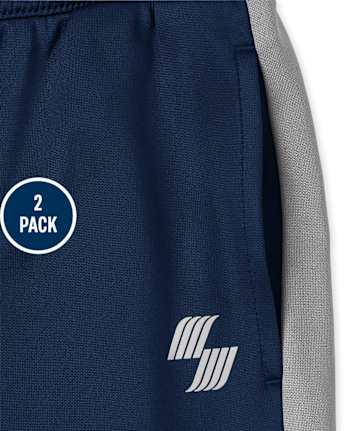 Lot de 2 pantalons de jogging Performance à blocs de couleurs pour garçons