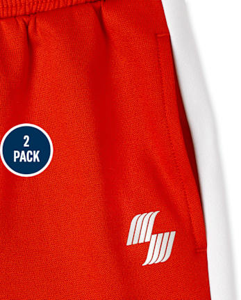 Lot de 2 pantalons de jogging Performance à blocs de couleurs pour garçons