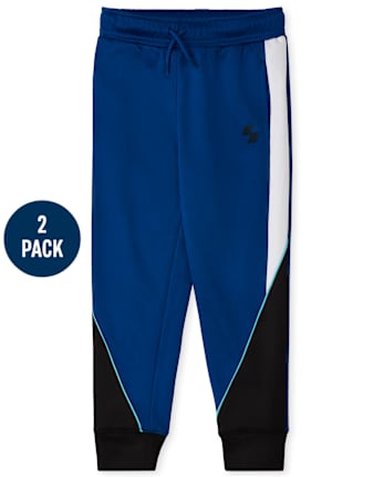 Boys Colorblock Performance Jogger Pants 2-Pack