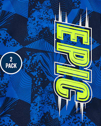 Boys Print Performance Top 2-Pack