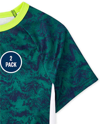 Boys Print Performance Top 2-Pack
