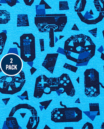 Boys Gamer Snug Fit Cotton Pajamas 2-Pack