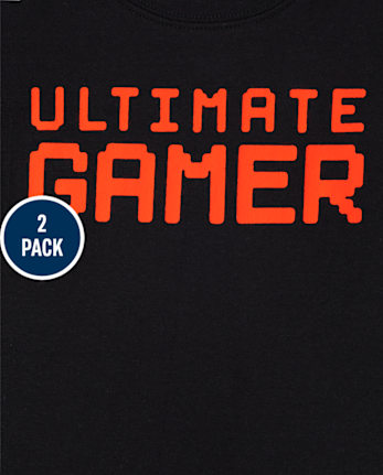 Boys Gamer Snug Fit Cotton Pajamas 2-Pack