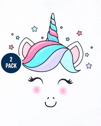 Lot de 2 pyjamas en coton coupe ajustée Koala licorne pour bébé et toute-petite fille