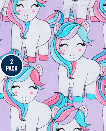 Lot de 2 pyjamas en coton coupe ajustée Koala licorne pour bébé et toute-petite fille