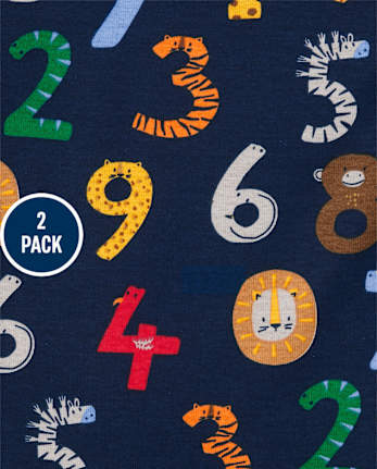 Baby And Toddler Toy Blocks Snug Fit Cotton Pajamas 3-Pack