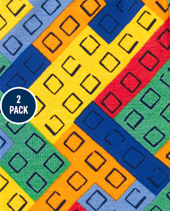 Baby And Toddler Toy Blocks Snug Fit Cotton Pajamas 3-Pack