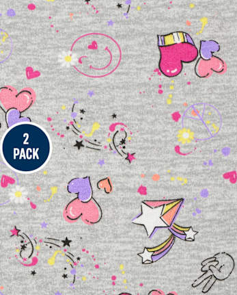 Girls Print Everyday Dress 2-Pack