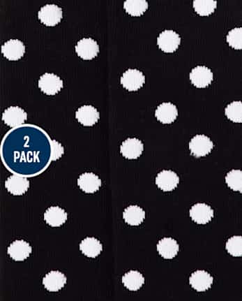 Pack de 2 medias de panda para niñas pequeñas