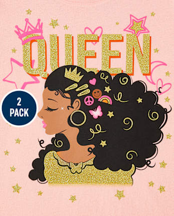 Girls Girl Graphic Tee 2-Pack